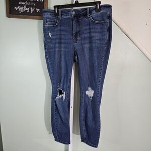 Judy Blue High Rise Tummy Control Skinny Jeans JB88798-DK Size 16W